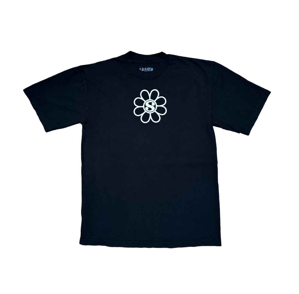 Jaetips — SAVIOR LES FLOWER TEE - BLACK